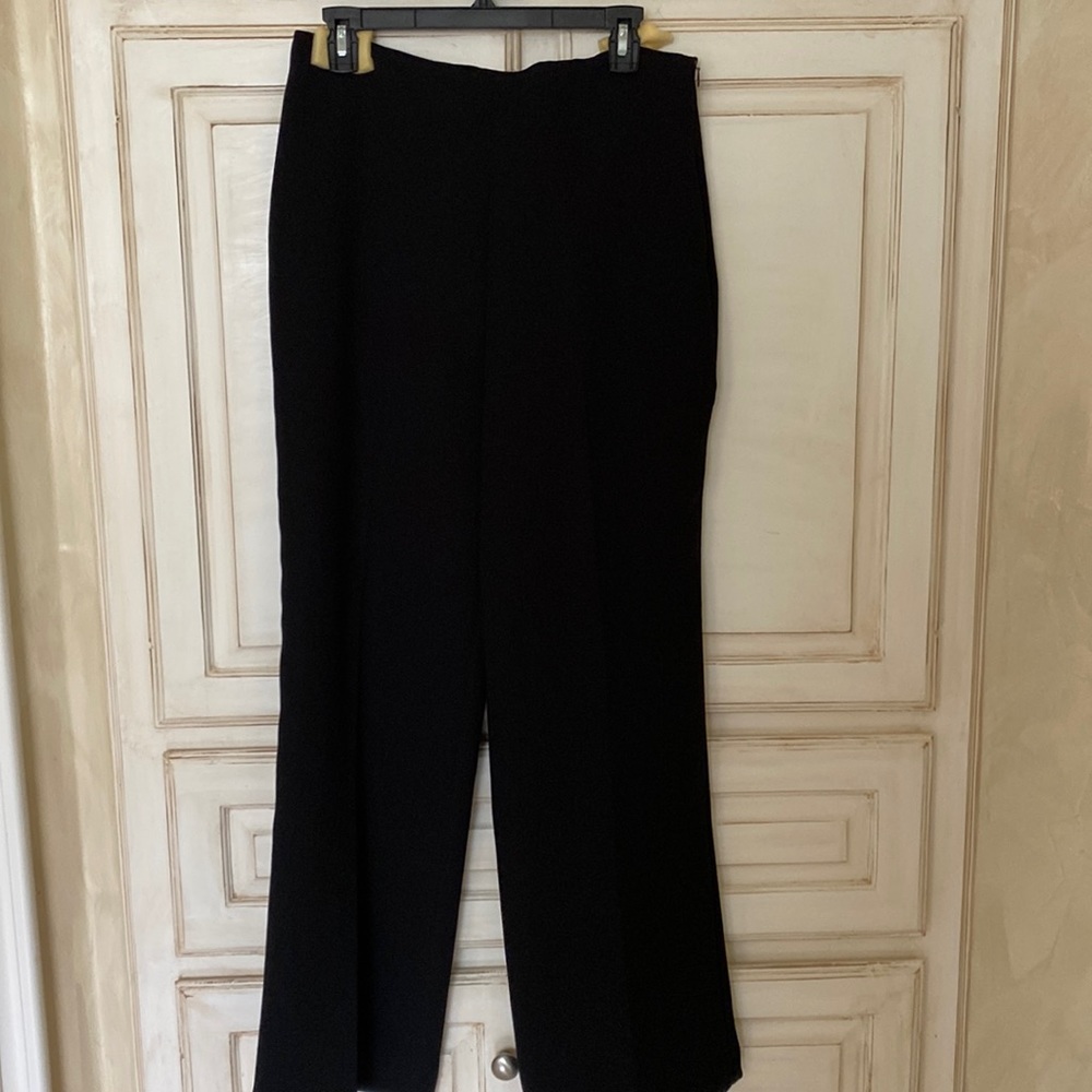 NWT Talbots wide leg pants with side zip flat front